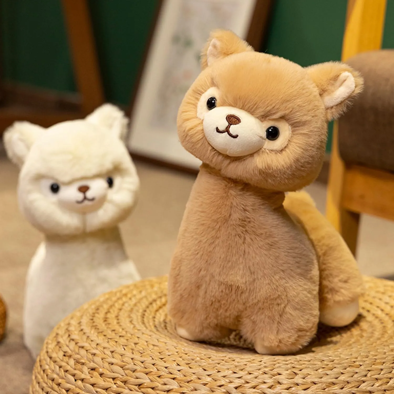12 Inch Fuzzy Alpaca Stuffed Animals Soft Llama Plush Toys Plushies Animal Fluffy Doll Gift for Kids & Lovers