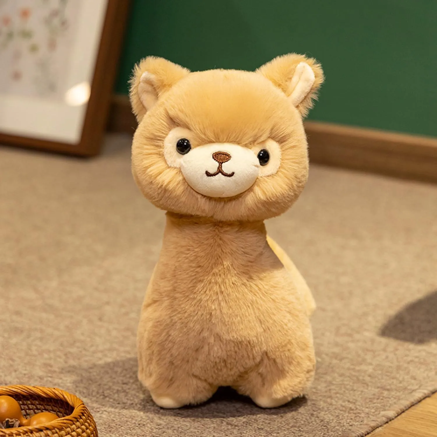 12 Inch Fuzzy Alpaca Stuffed Animals Soft Llama Plush Toys Plushies Animal Fluffy Doll Gift for Kids & Lovers