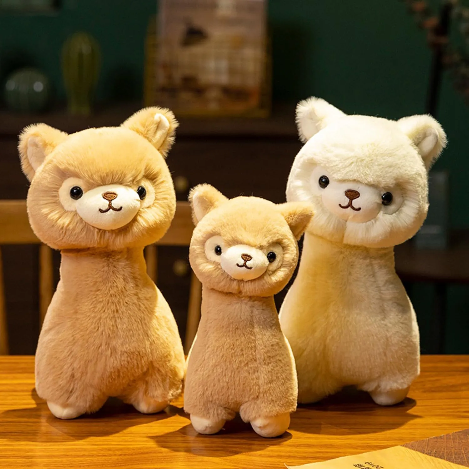 12 Inch Fuzzy Alpaca Stuffed Animals Soft Llama Plush Toys Plushies Animal Fluffy Doll Gift for Kids & Lovers
