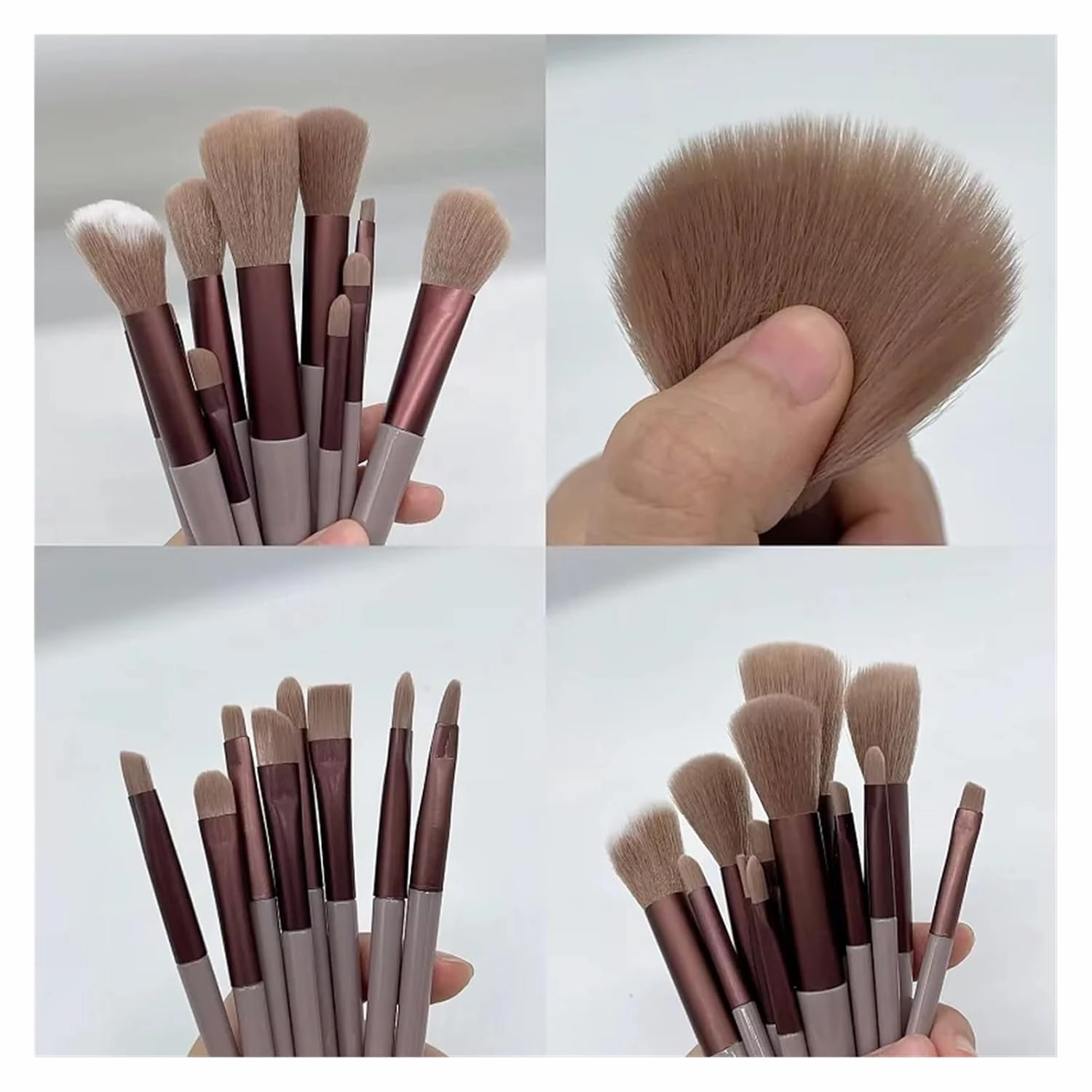 13 PCS Colorful Makeup Brush Set Eye Shadow Foundation Women's Makeup Brushes Eye Shadow Blush Beauty Soft Makeup Toolkit(Yellow)
