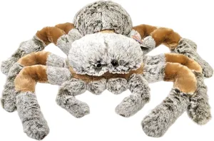 13" Realistic Brown Spider Plush - Soft and Cuddly with Lifelike Design - Perfect for Halloween, Decor, or Gifts