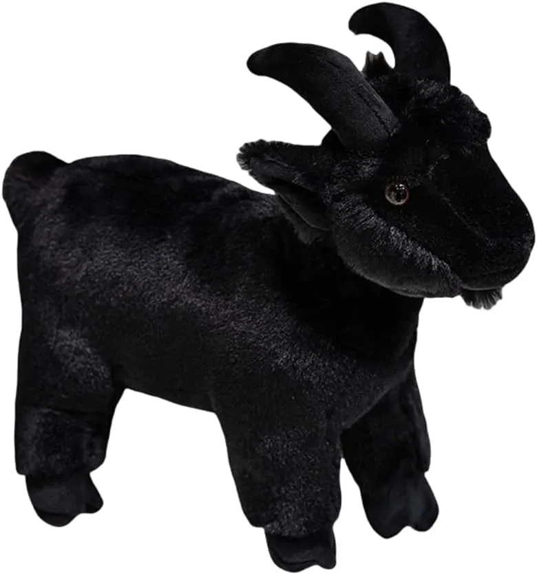 15.8 inches Goat Stuffed Animal Plushie,Plush Goat, Gifts for Kids,Farm Animals, Goat Plush Toy,Toy for Boy,Girl Toys, (Black)
