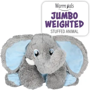1i4 Group Warm Pals - Jumbo Elephant - 4lbs - Cozy Microwavable Lavender Scented Plush Toys - Heatable & Coolable Stuffed Animal - Calming & Comforting Plushie