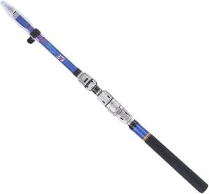 1Pc Lightweight Telescopic Fishing Rod Soft Tailed Extension Pole for Sea Fishing Retractable Design with Durable Guide Ring Portable Fishing Gear Blue
