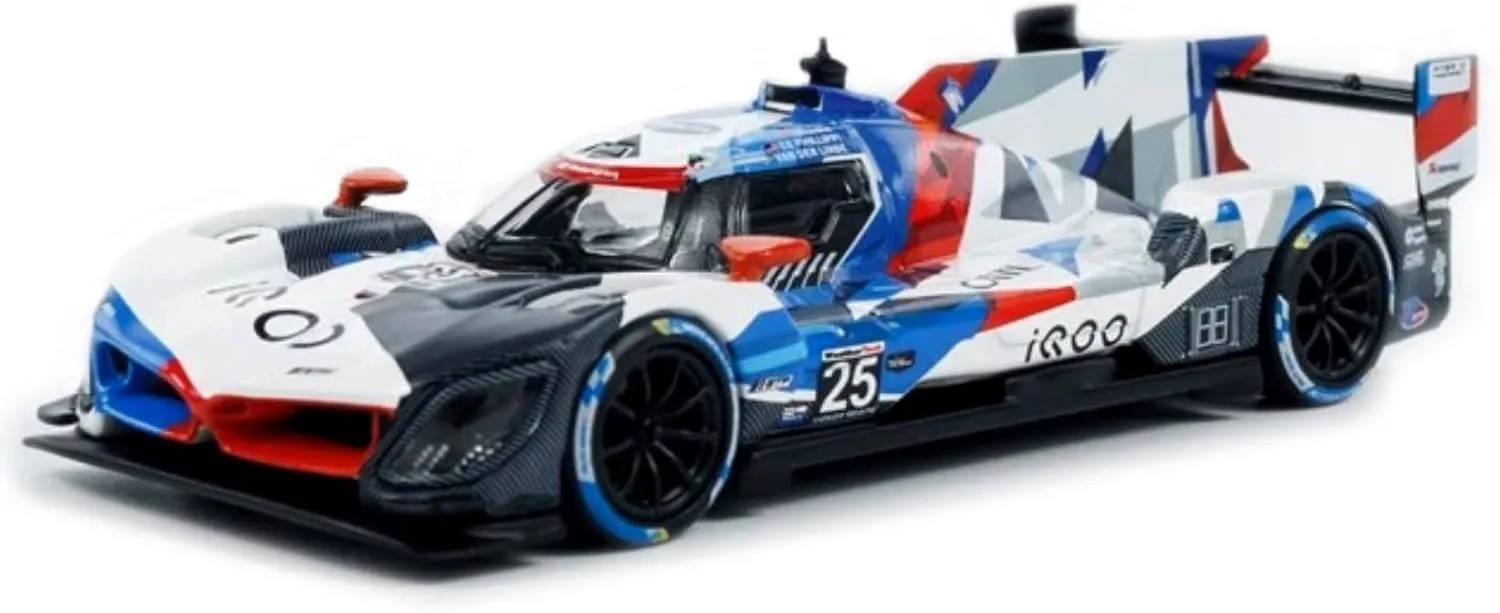 2023 1/64 V8#25 Team Alloy Racing Car for BMWHybrid 1:64 V8#25 Adult Vehicle Die Cast Metal Model