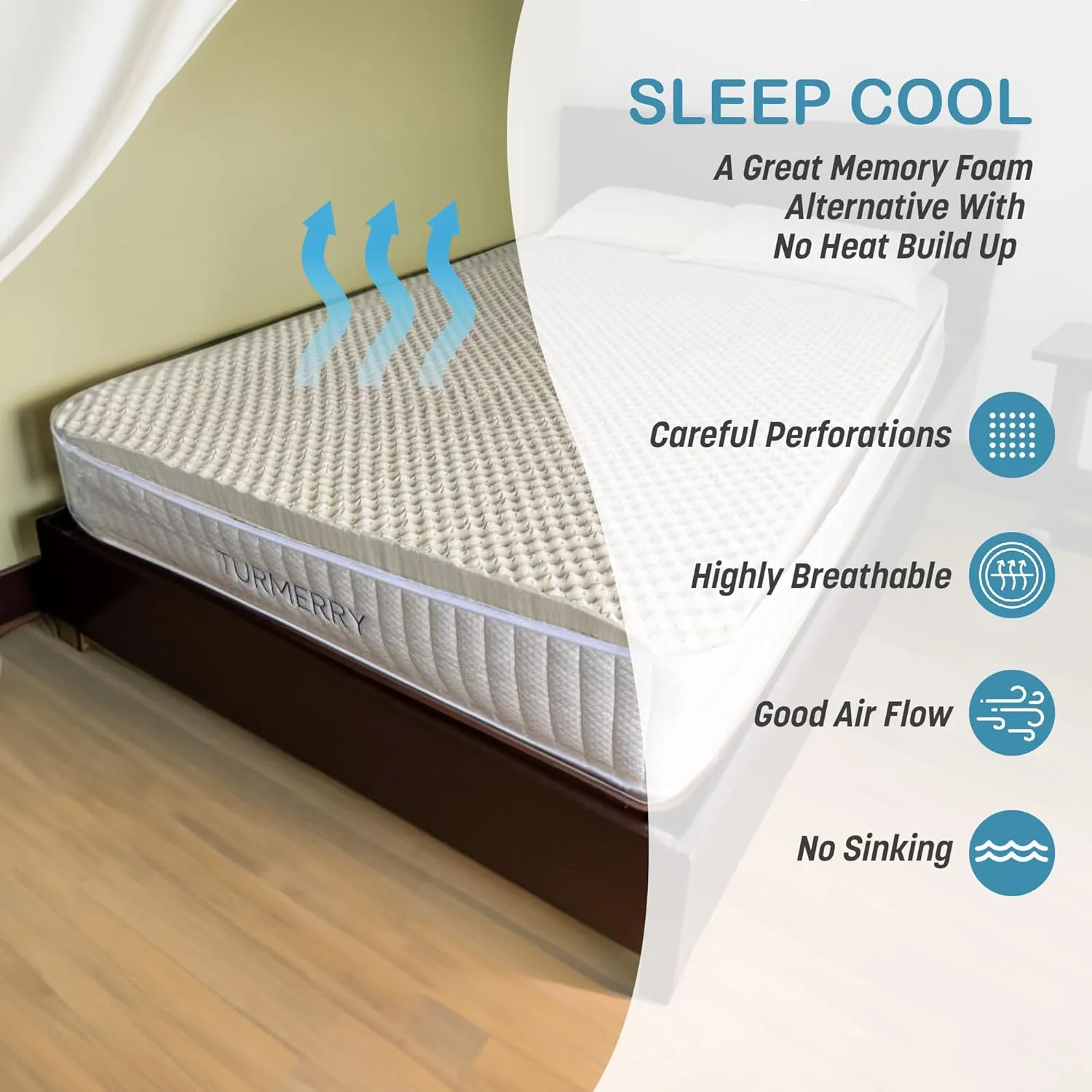 2.4" Green Natural Organic Egg Crate Latex Mattress Topper King Size - Soft Plush Pillow Top - GOLS Certified Convoluted Foam - Pressure Point Back Pain Relief Sleep Cool Bed Pad