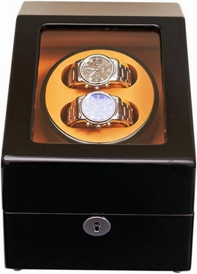 2 3 Watch Storage Box, Ladies Watch Winder Travel Watch Winder, Wood Carbon Fibre Piano Finish Quiet Motor