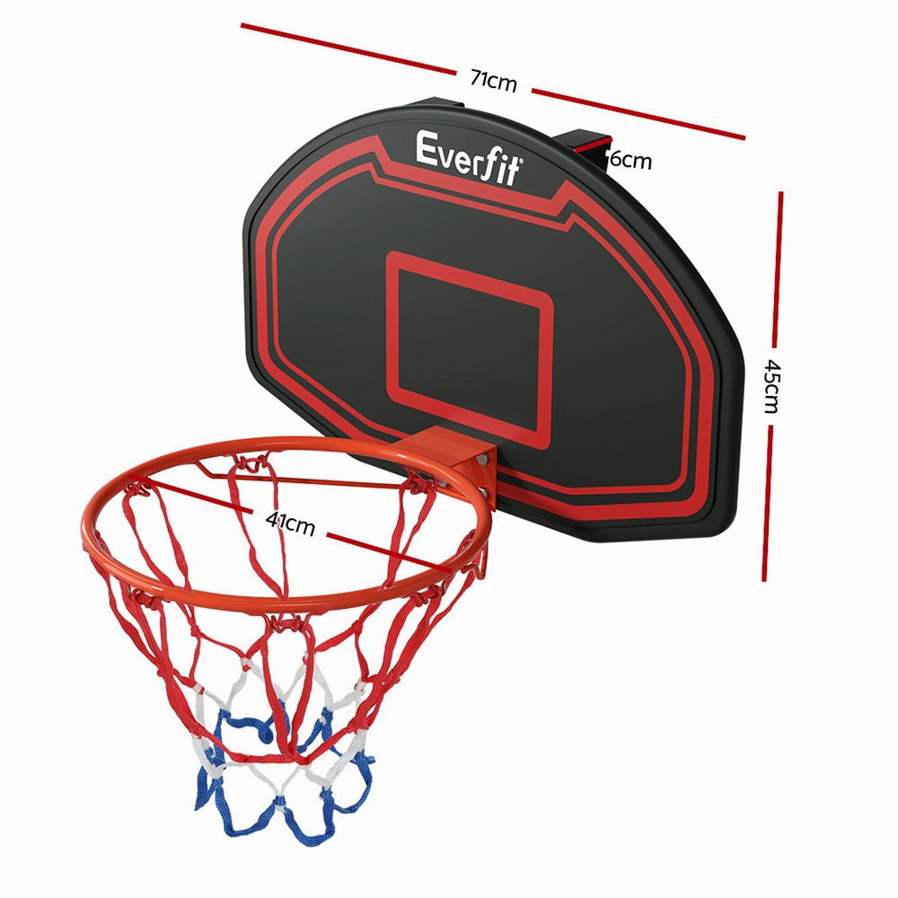 38" Wall Mounted Basketball Hoop Backboard - Black