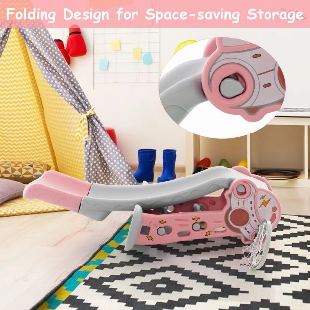 3 in 1 Indoor Slide with Basketball Hoop & Small Basketball for Kids