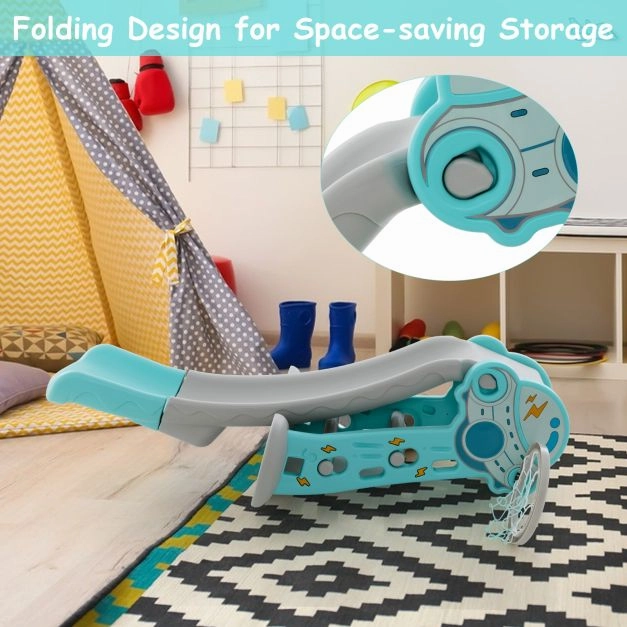 3 in 1 Indoor Slide with Basketball Hoop & Small Basketball for Kids