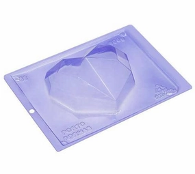 3D Diamond Heart 500g Shell Chocolate Mold