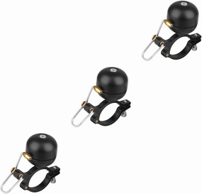 3pcs Vintage Copper Bike Bell Horn Loud Crisp Sound Cycling Alarm for Mountain Road Bikes Essential Accessory for Safety Black