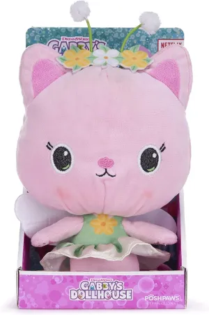50103 Gabby's Dollhouse 25cm (10-inches) Kitty Fairy Character Soft Plush Toy, Pink
