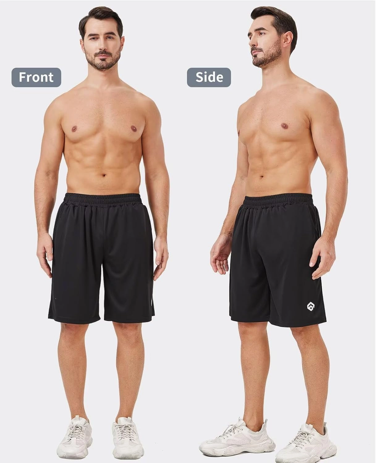 5 Pack Mens Shorts Casual with Pockets,Mens Athletic Shorts 9''Quick Dry Basketball Shorts Men for Gym Running