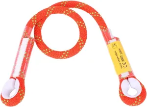 60/120/150cm Outdoor Climbing Rope, Survival Climbing Safety Rope with Ring Bearing Multipurpose Mountaineering Lanyard Cord for Arborist Mountaineering (60cm)