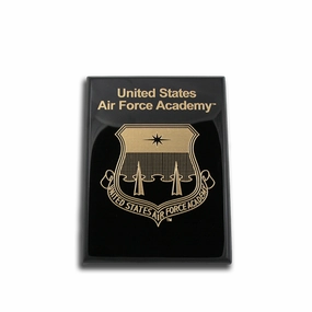 6"x8" Air Force Academy Black Piano Finish Award Plaque