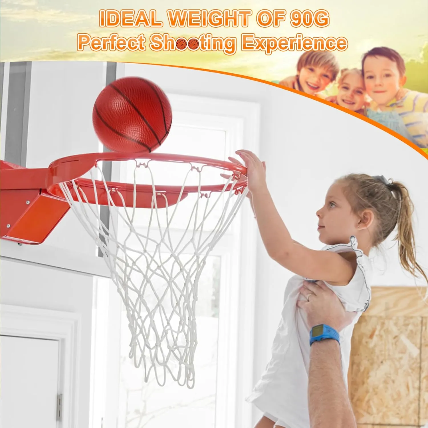 6" Mini Basketballs, 6 Pack Small Basketball for Kids Basketball Hoop, PVC Mini Toy Basketball for Indoor Basketball Hoop, Pool Basketball for Toddler Adults Outdoor