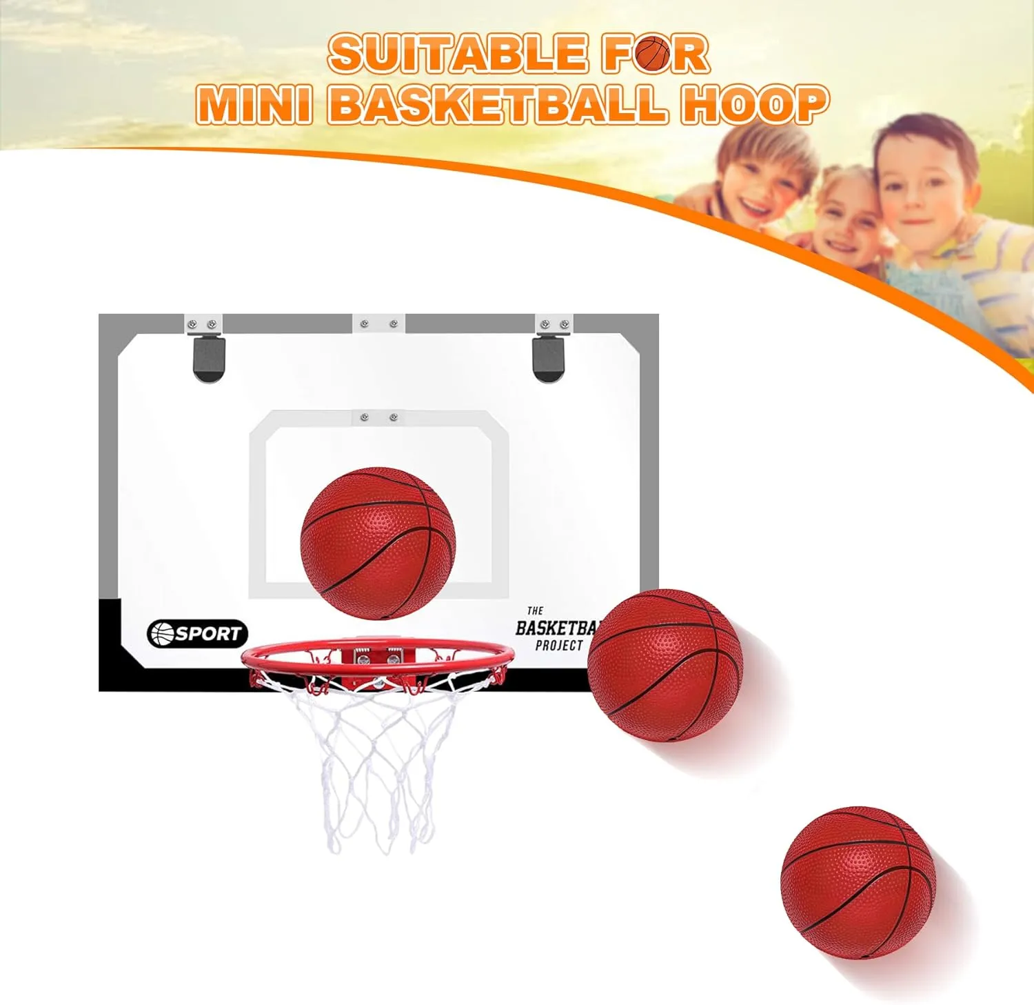 6" Mini Basketballs, 6 Pack Small Basketball for Kids Basketball Hoop, PVC Mini Toy Basketball for Indoor Basketball Hoop, Pool Basketball for Toddler Adults Outdoor