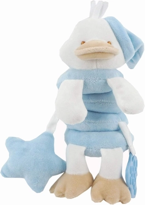 -Plush Spiral Duckling, 100% Polyester, Blue (Master Baby Home, S.L. 0764-12)