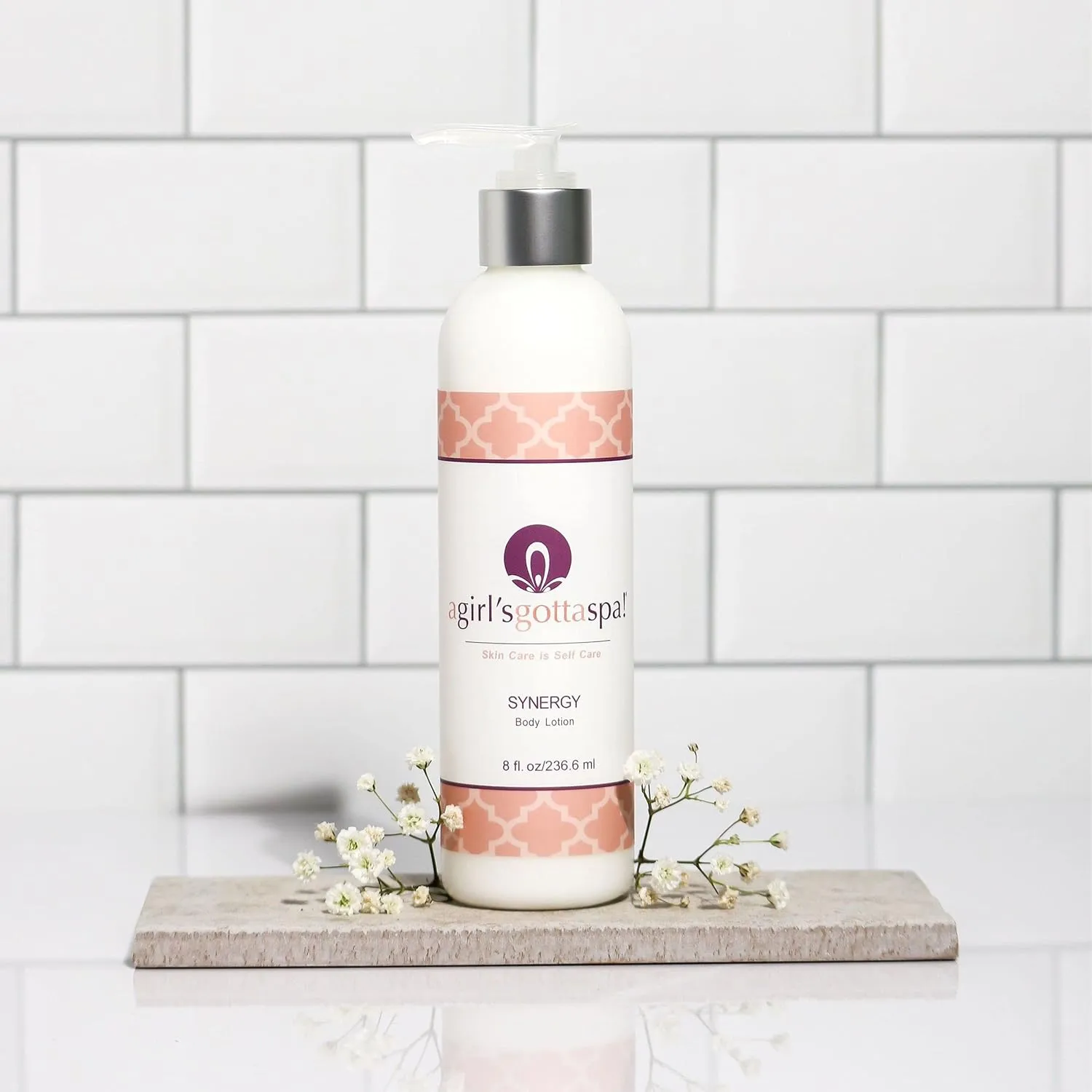 A Girl's Gotta Spa! Lavender Shea and Cocoa Butter Body Lotion for Dry Skin, Body Milk for Women, 8 Fl Oz