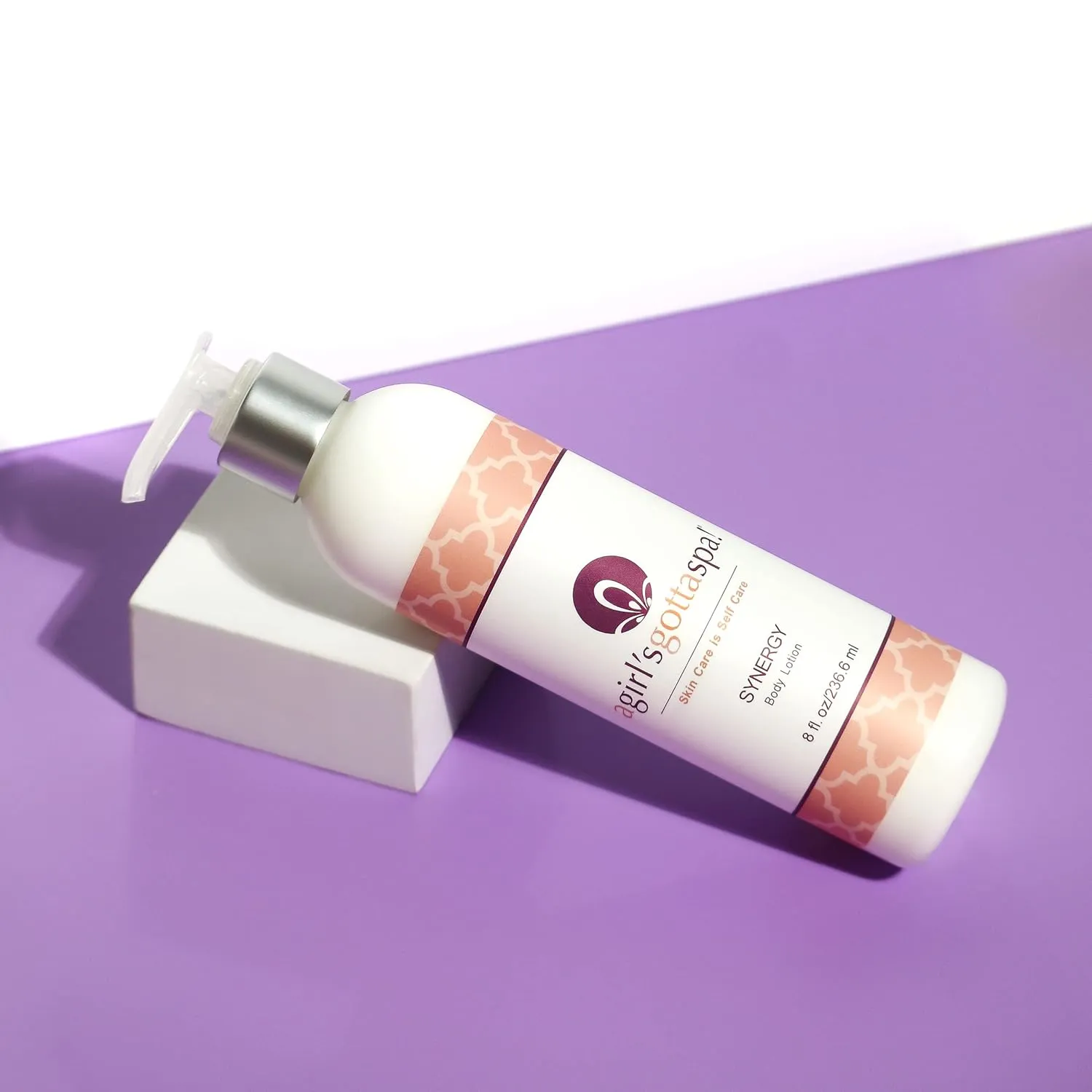 A Girl's Gotta Spa! Lavender Shea and Cocoa Butter Body Lotion for Dry Skin, Body Milk for Women, 8 Fl Oz