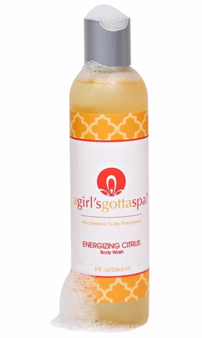 A Girl's Gotta Spa! Sulfate-Free Natural Body Wash Citrus Essential Oils 100% Vegan Cruelty-Free Moisturizing Shower Gel