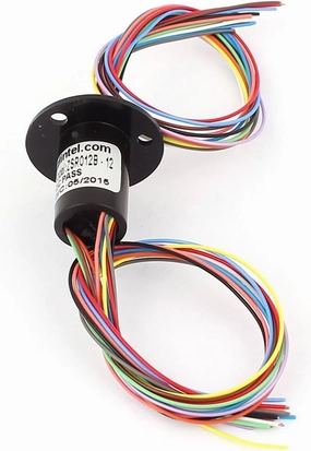AC/DC240V 12.5mm Electrical Wire 12 Wires Capsule sli-p Ring Solid Wire Test Equipment