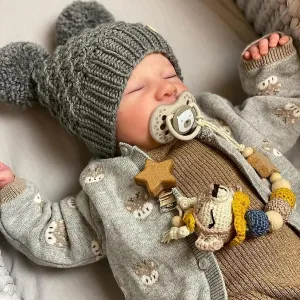 ADFO Lifelike Reborn Baby Dolls Boy - 17-Inch Soft Body Realistic-Newborn Full Body Real Life Baby Dolls with Toy Accessories for Kids Age 3 4 5 6 7  
