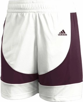 adidas Team N3xt Prime Game Short - Women's Basketball XL White/Team Maroon