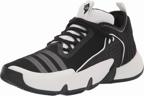 adidas Unisex Trae Unlimited Basketball Shoe, Black/White/Lucid Blue, 14.5 US Men