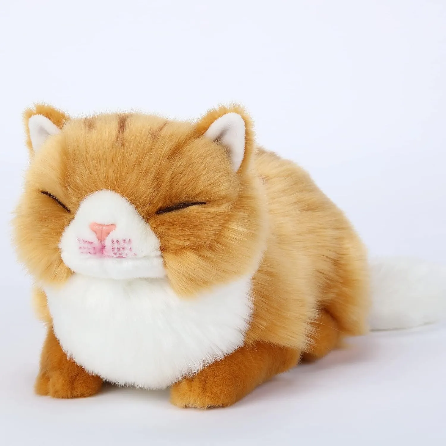 Adorable Stuffed Animals Cat -Handmade Plush Soft Cat -Present Gift for Boys/Girls (Tabby Cat)