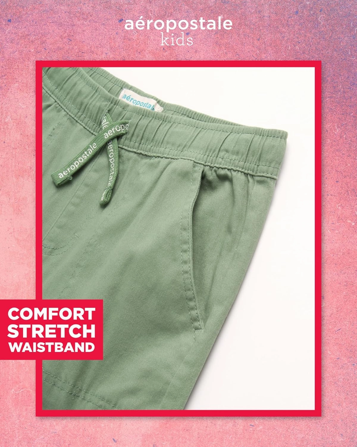 AEROPOSTALE Girls' Pants Set - 2 Piece Jersey Graphic Tee and Twill Cargo Jogger Pants - Summer Outfit for Girls (7-16)