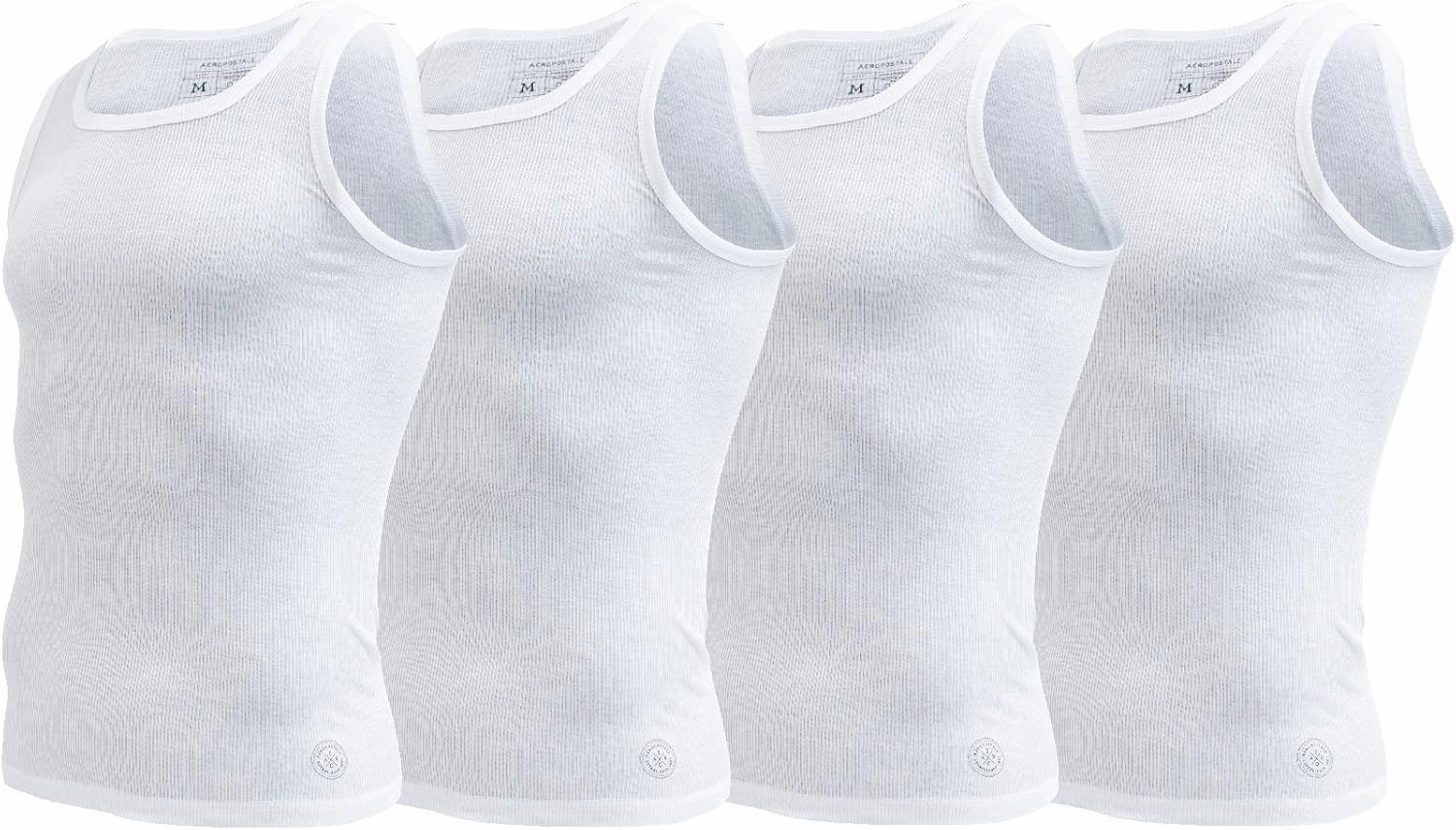 Aeropostale Mens Tank Tops A Shirts Mens Undershirts Contour Fit 4 Pack Tank Top for Men