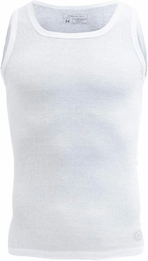 Aeropostale Mens Tank Tops A Shirts Mens Undershirts Contour Fit 4 Pack Tank Top for Men