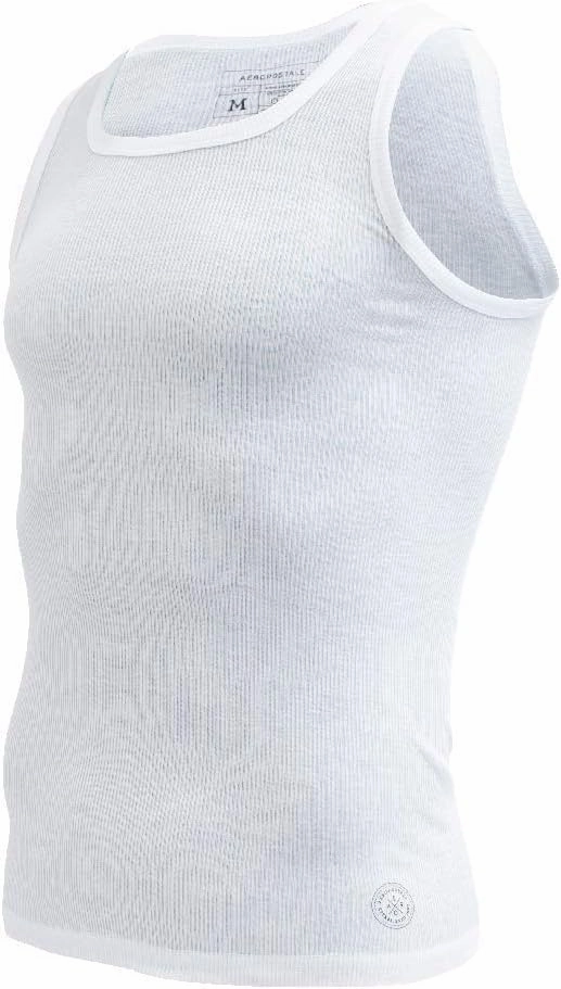 Aeropostale Mens Tank Tops A Shirts Mens Undershirts Contour Fit 4 Pack Tank Top for Men