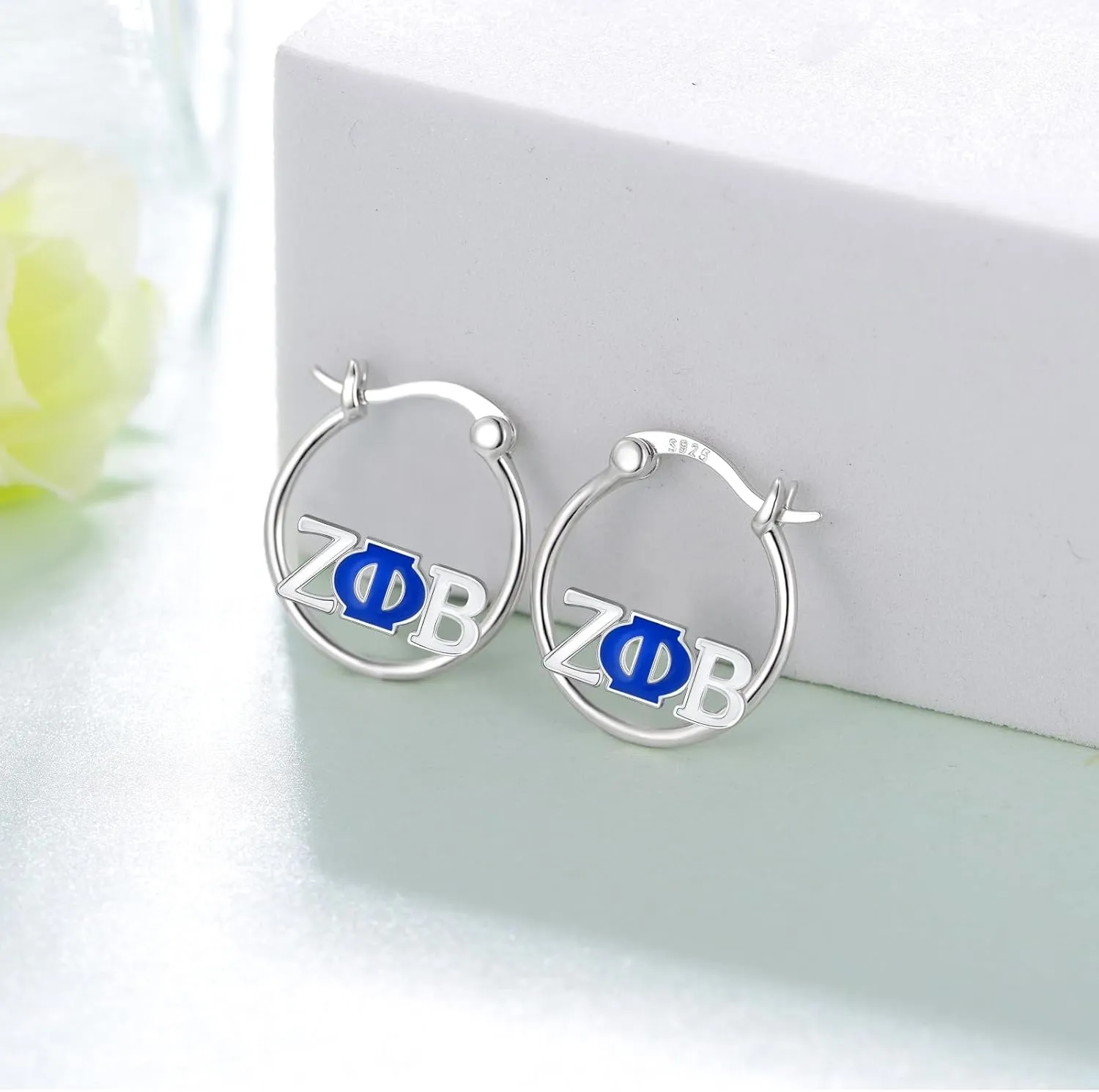 Aka/1920 Sorority Earrings 925 Sterling Silver Hoop Earrings Jewelry Sorority Gifts Charms for Women