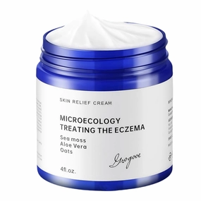 All Natural Eczema Soothing Cream Made with sea moss! Sensitive Skin Dry Skin Hydrating Comfort Moisture Fragrance Free Skin care, 115ml