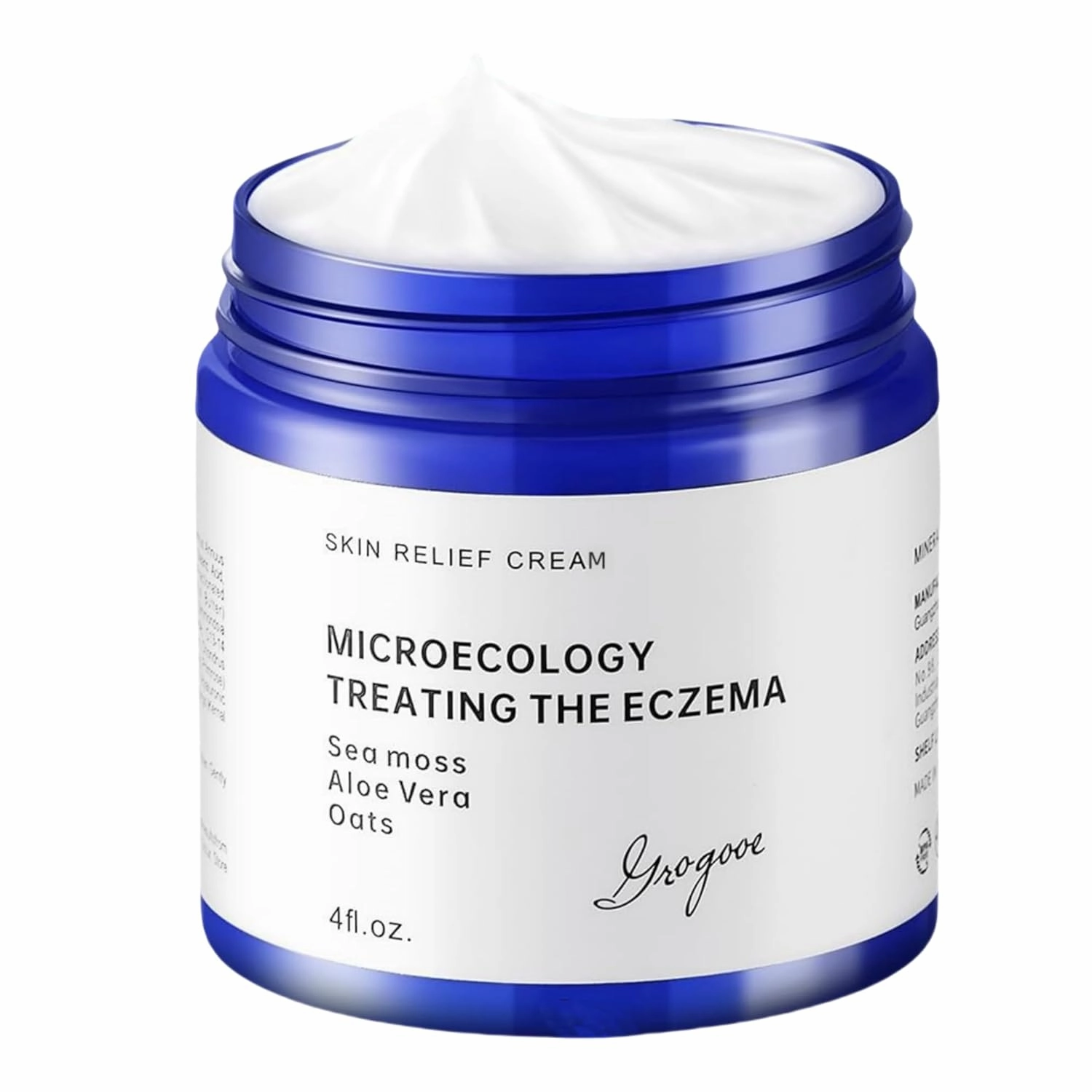 All Natural Eczema Soothing Cream Made with sea moss! Sensitive Skin Dry Skin Hydrating Comfort Moisture Fragrance Free Skin care, 115ml