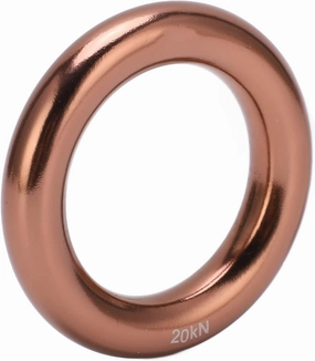 Aluminum Rappel Ring, Rappel Ring 20kN for Rock Climbing, Round Mountain Climbing O Ring for Tree Climbing Sports Arborist and Hammock Mountain Camping