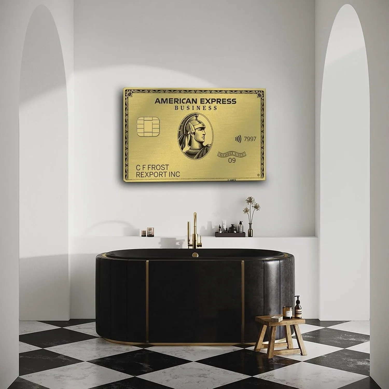 American Express Card Modern Poster Collection Poster Office Decor Poster (4) Canvas Painting Wall Art Poster for Bedroom Living Room Decor 24x16inch(60x40cm) Frame-style