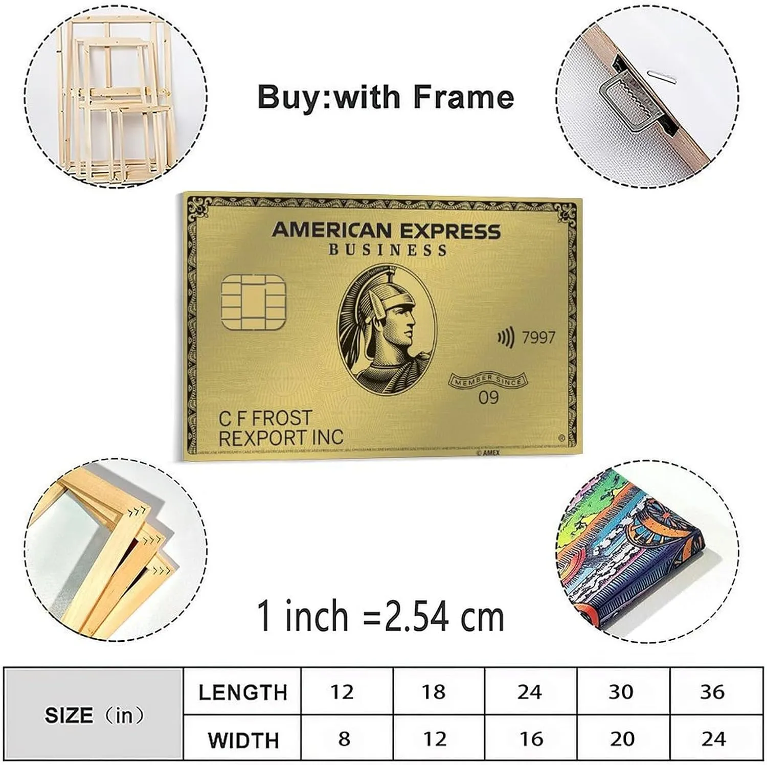 American Express Card Modern Poster Collection Poster Office Decor Poster (4) Canvas Painting Wall Art Poster for Bedroom Living Room Decor 24x16inch(60x40cm) Frame-style