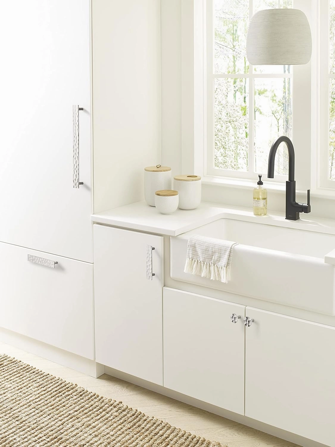 Amerock | Cabinet Pull | Polished Nickel | 6-5/16 inch (160 mm) Center to Center | Kamari | 1 Pack | Drawer Pull | Drawer Handle | Cabinet Hardware