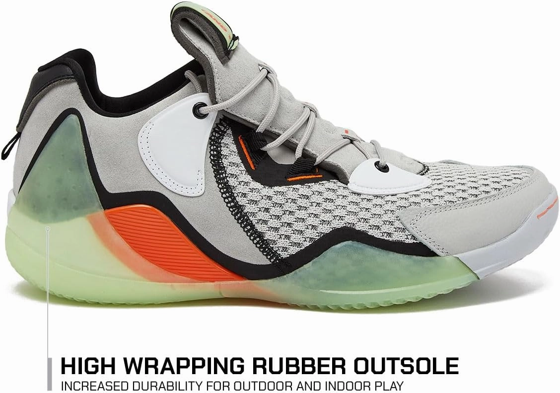 AND1 Override Men’s Basketball Shoes, Indoor or Outdoor Basketball Sneakers for Men, Street or Court, Size 7 to 16