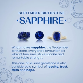 Angara Natural Sapphire and Diamond Curved Journey Pendant in 14K Solid Gold/Platinum | September Birthstone, Birthday, Engagement, Anniversary, Wedding Jewelry Gift for Women