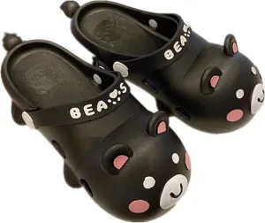 Aoakva Kawaii Slippers Kawaii Clogs Mules for Girls Women Cute Bear Summer Shower Slippers Non-Slip Beach Shoes PVC Soft Durable