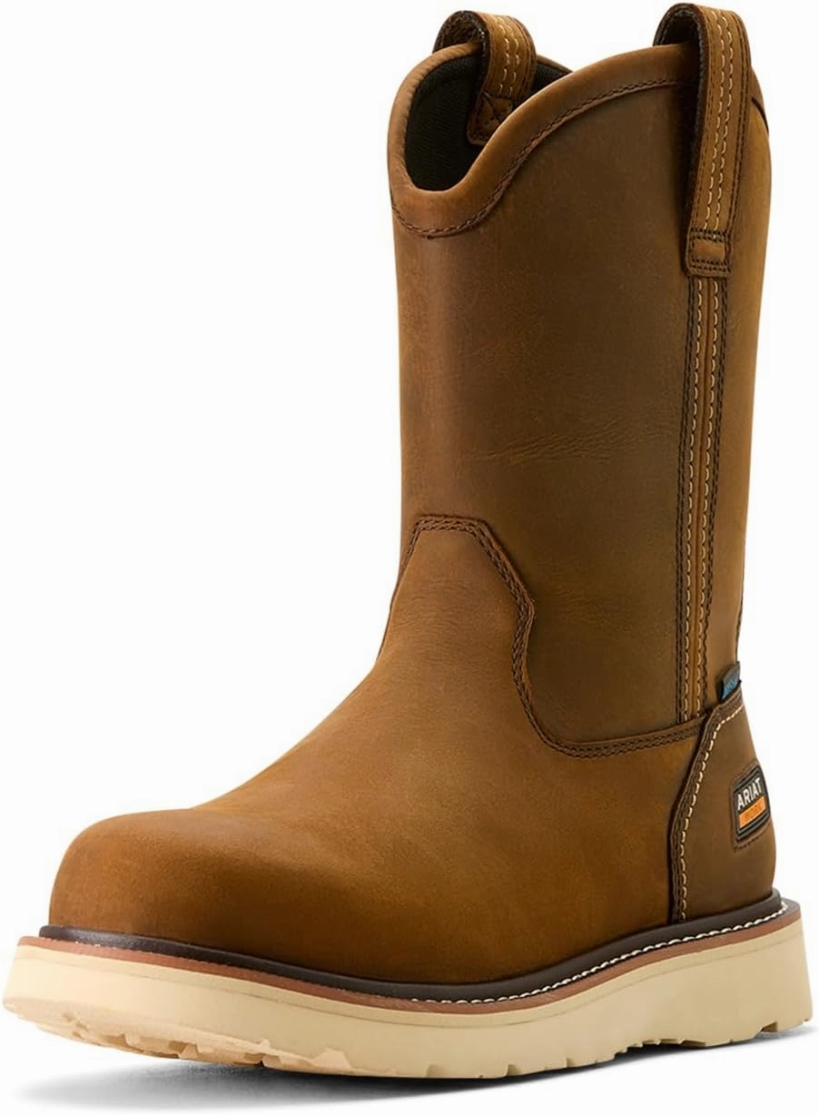 ARIAT Men's Rebar Wedge Pull-on Waterproof Work Boot Industrial