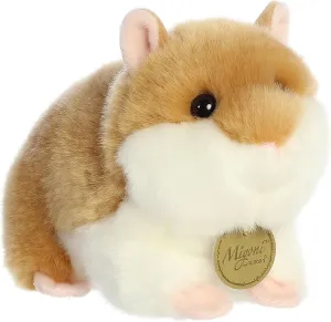 Aurora® Realistic Miyoni® Hamster Stuffed Animal - Lifelike Details Make a Cherished Companion - Perfect for Decorating Bedrooms or Classrooms - Brown 7 Inches