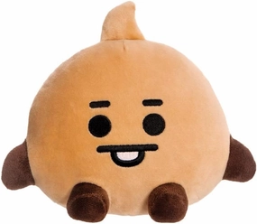 AURORA, 61475, BT21 Official Merchandise, Baby SHOOKY Sitting Doll 8In, Soft Toy, Brown