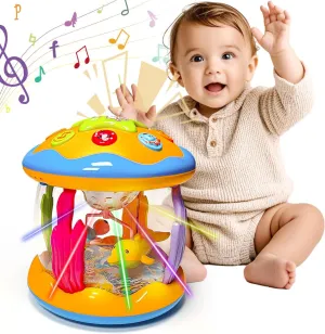 Baby Toys 6-12 Months Light Up Rotating Musical Toy for Infants 12-18 Learning Crawling Tummy Time Toys for 3 6 8 9 10 12 18 Months Boys Girls Toddler Gifts
