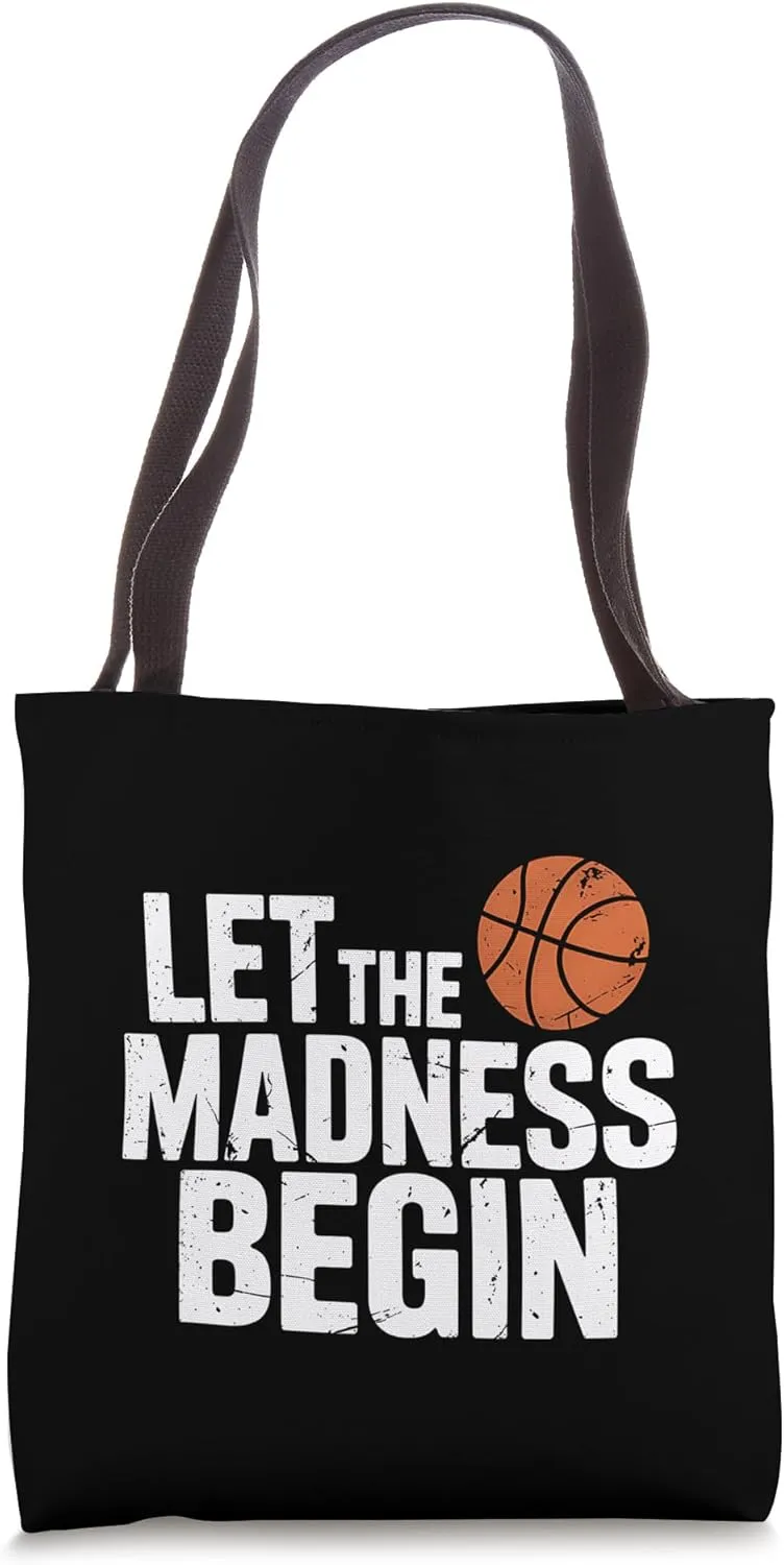 Basketball March Tournament College Sports Fan Gift Tote Bag